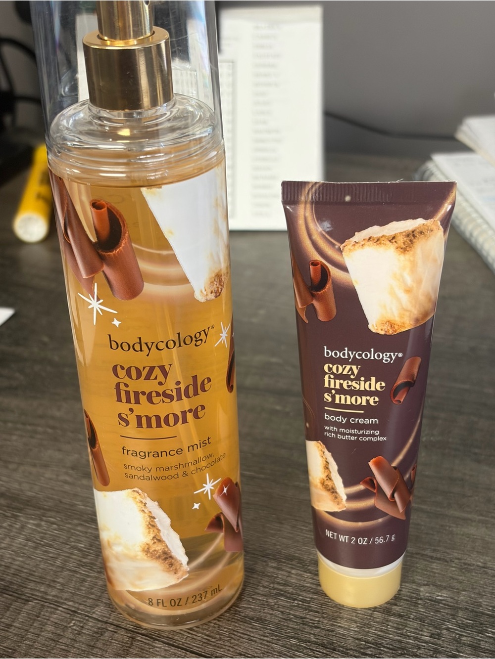 Bodycology Cozy Fireside S'more Body Cream & Mist - Brown